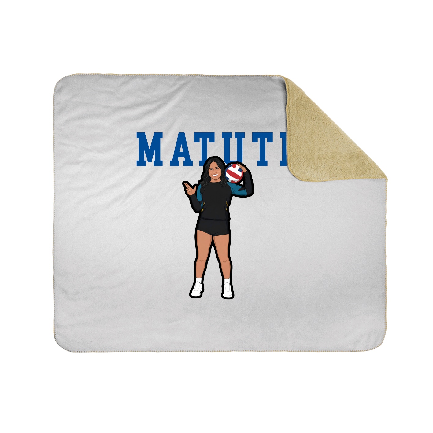 Throw Blanket — Shirsey in White