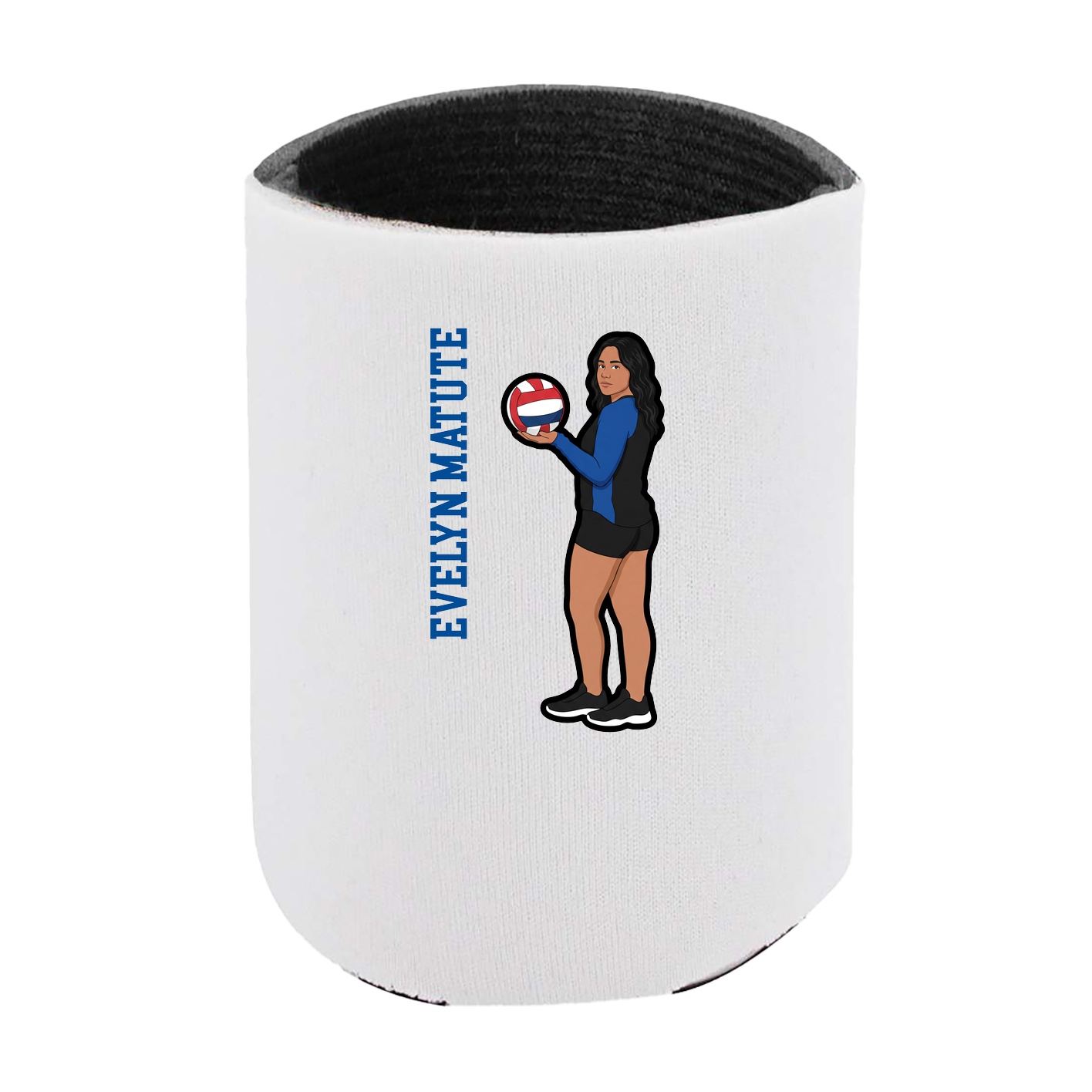 Can Holder — Name Vertical in White