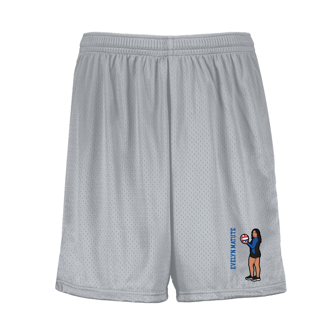 Shorts — Name Vertical in Silver