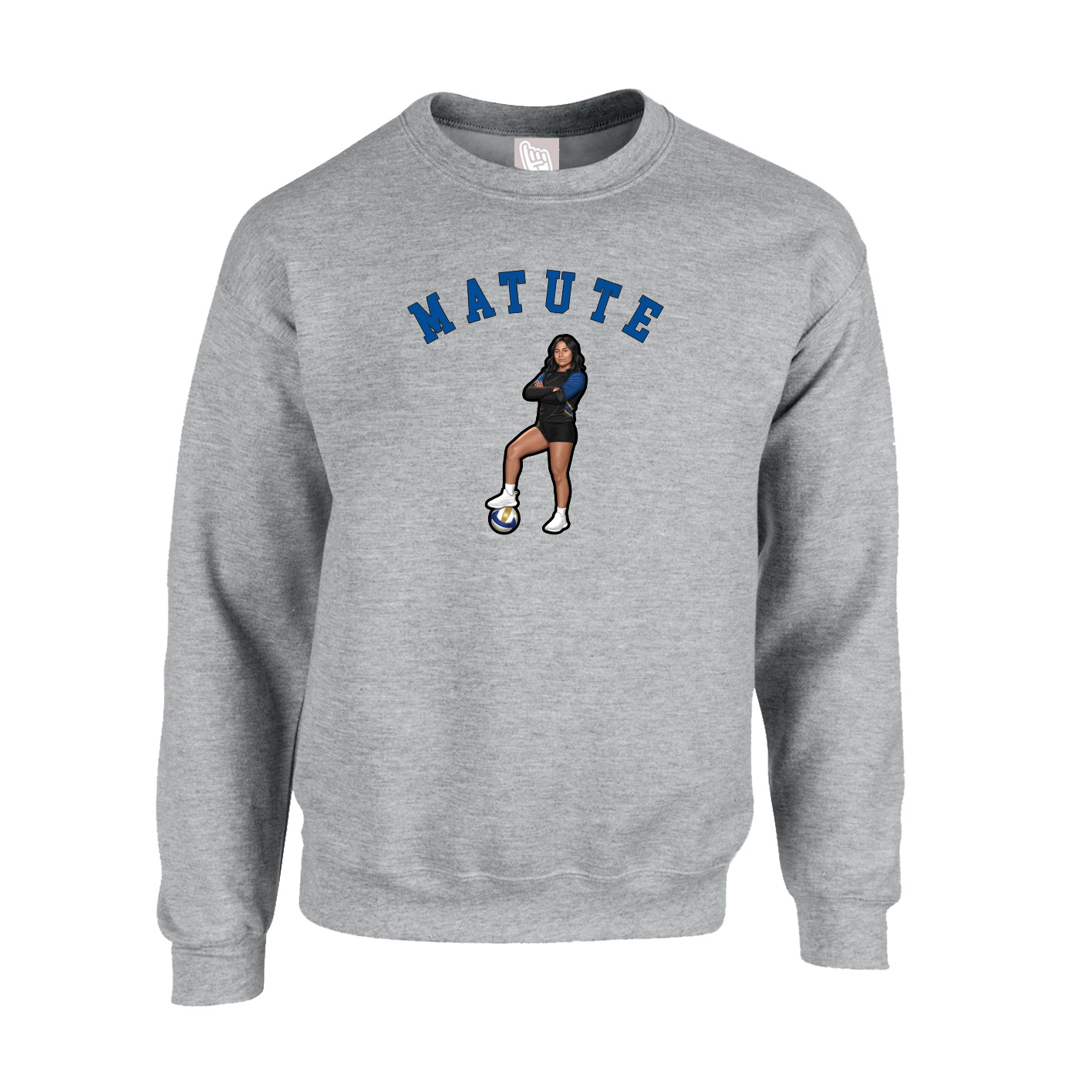 Fleece Crew — Shirsey Arch in Grey