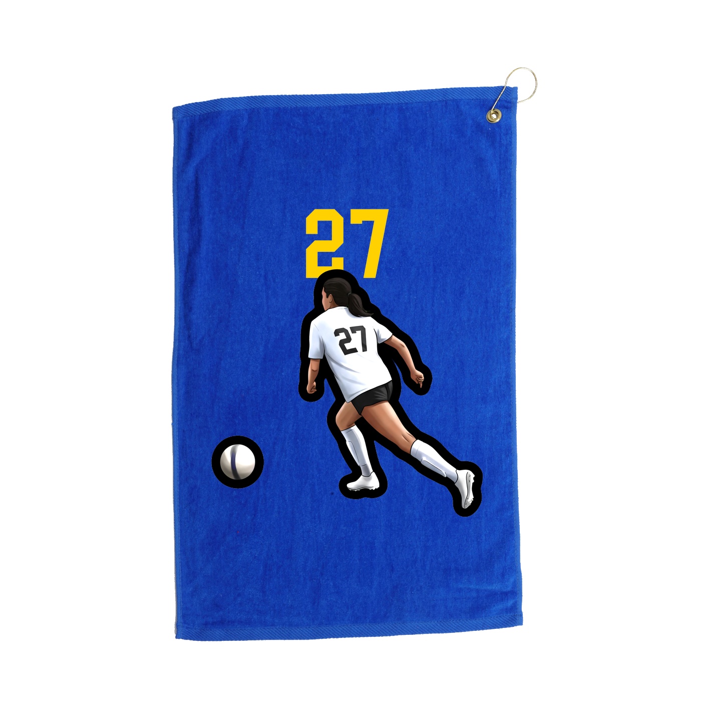 Golf Towel — Number Top in Royal