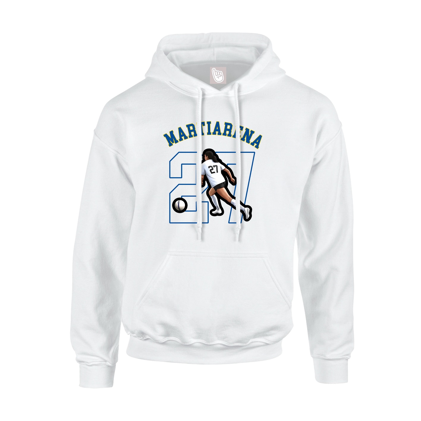 Hoodie — Shirsey Arch in White