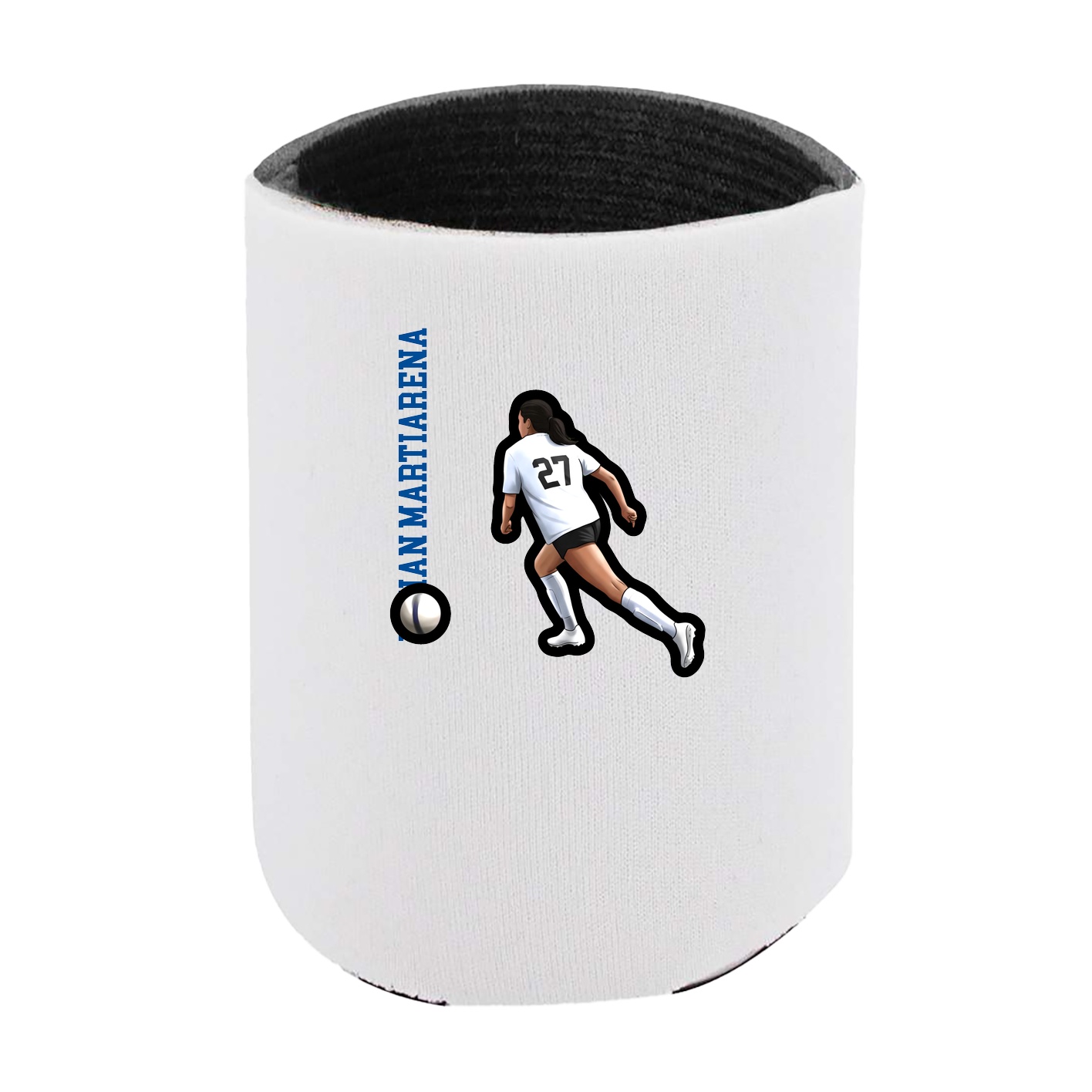 Can Holder — Name Vertical in White