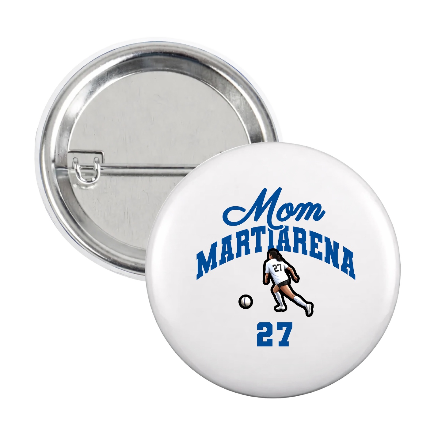 Game Day Button — Mothers Day Arch in White