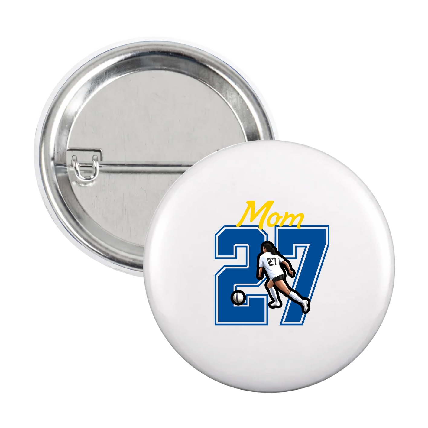 Game Day Button — Mothers Day Shirsey in White