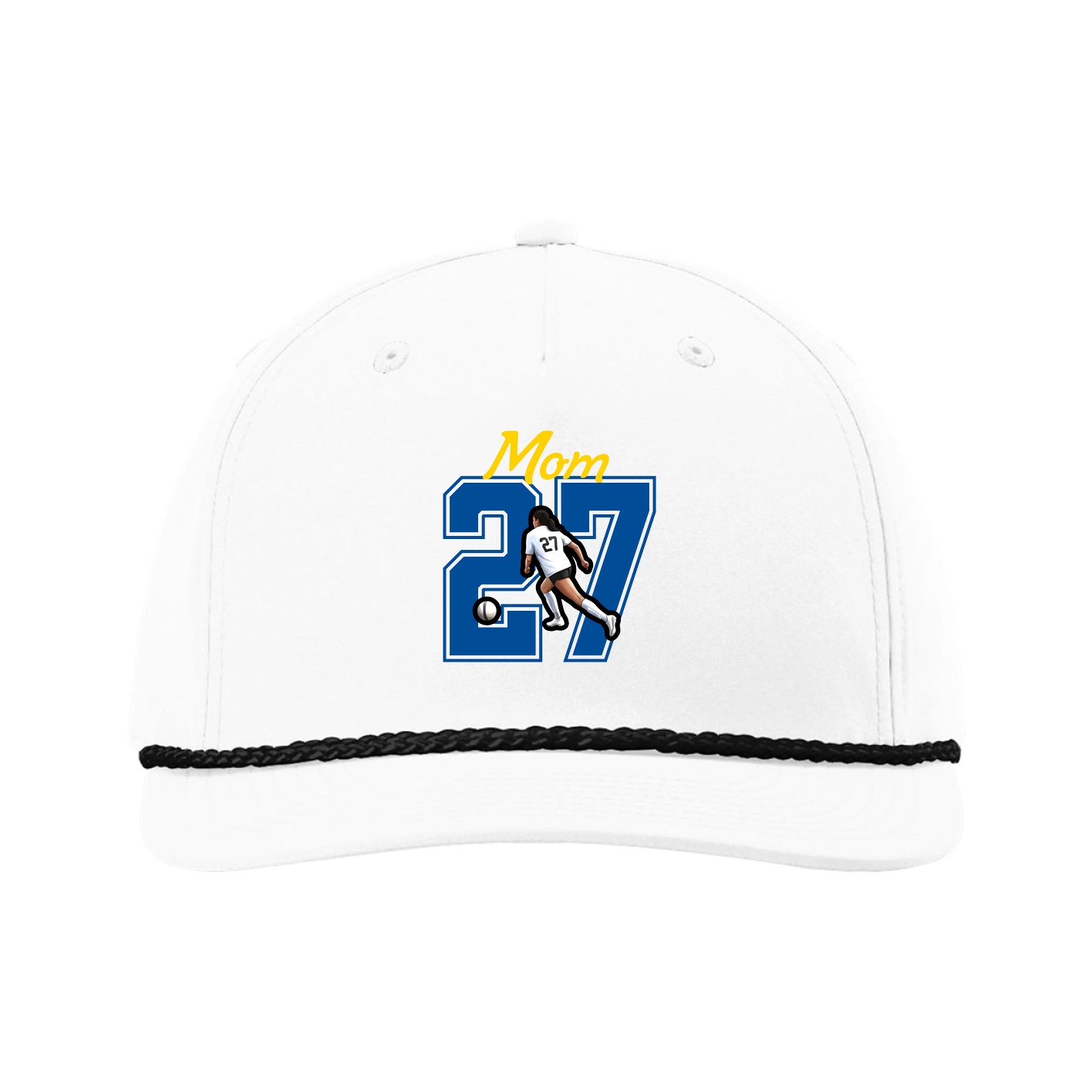 Five-Panel Classic Rope Cap — Mothers Day Shirsey in White