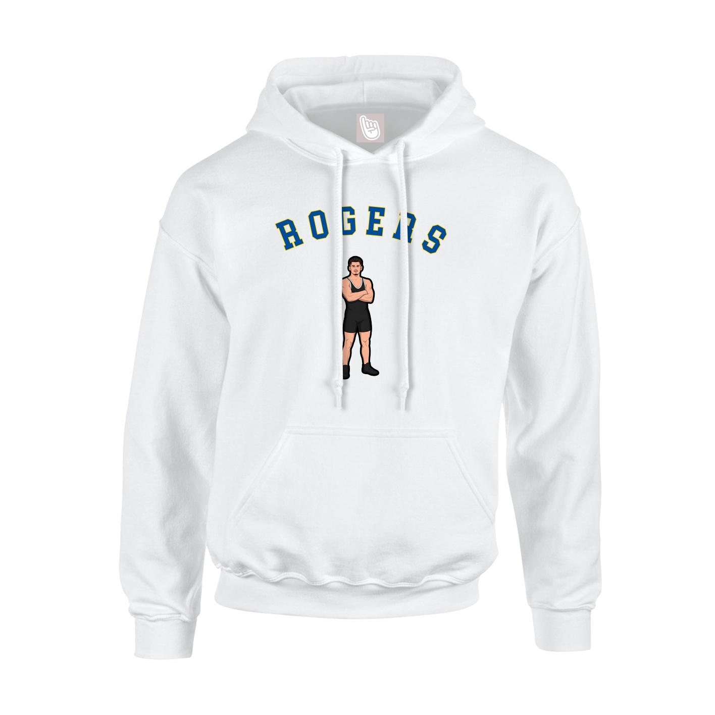Youth Hoodie — Shirsey Arch in White