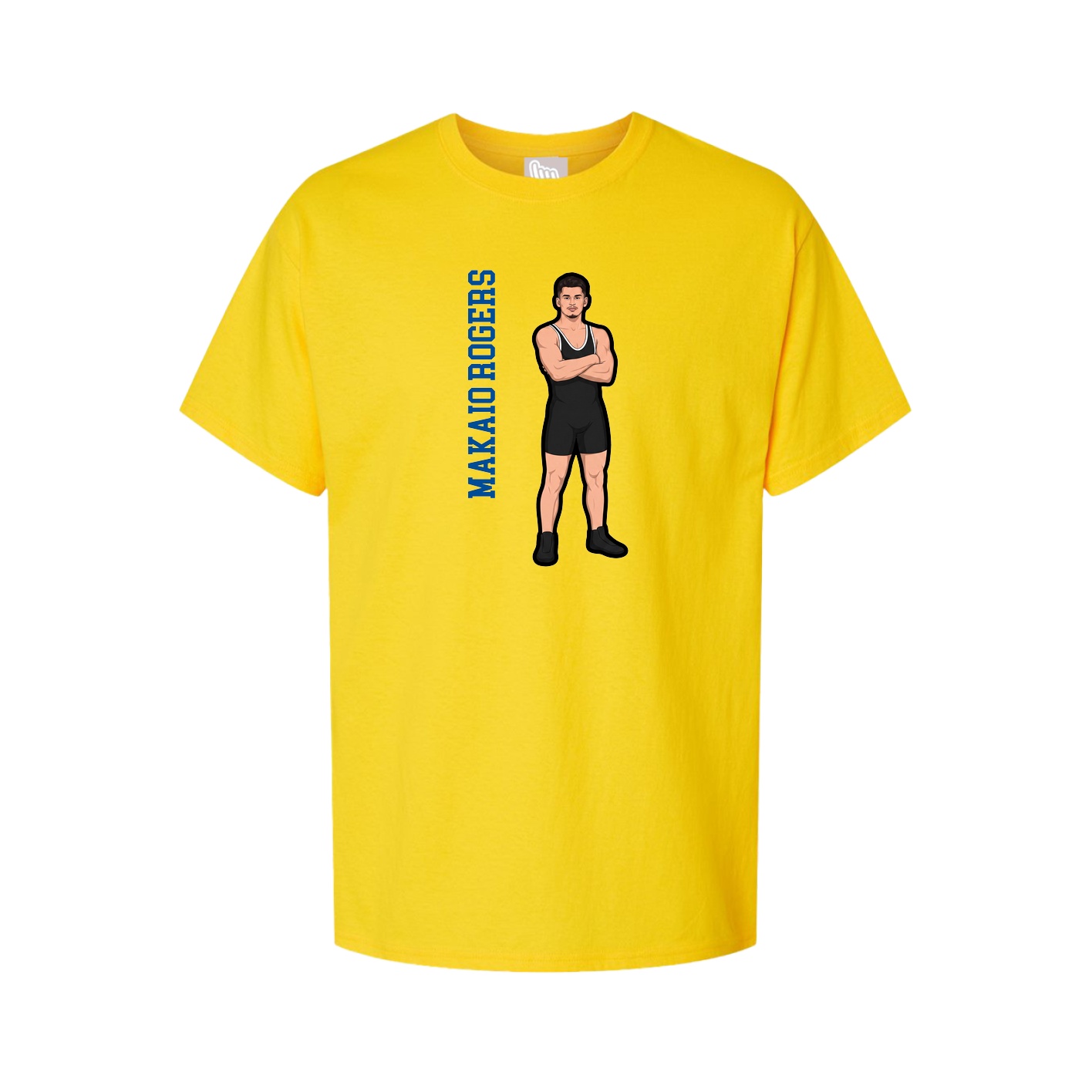 Tee — Name Vertical in Gold