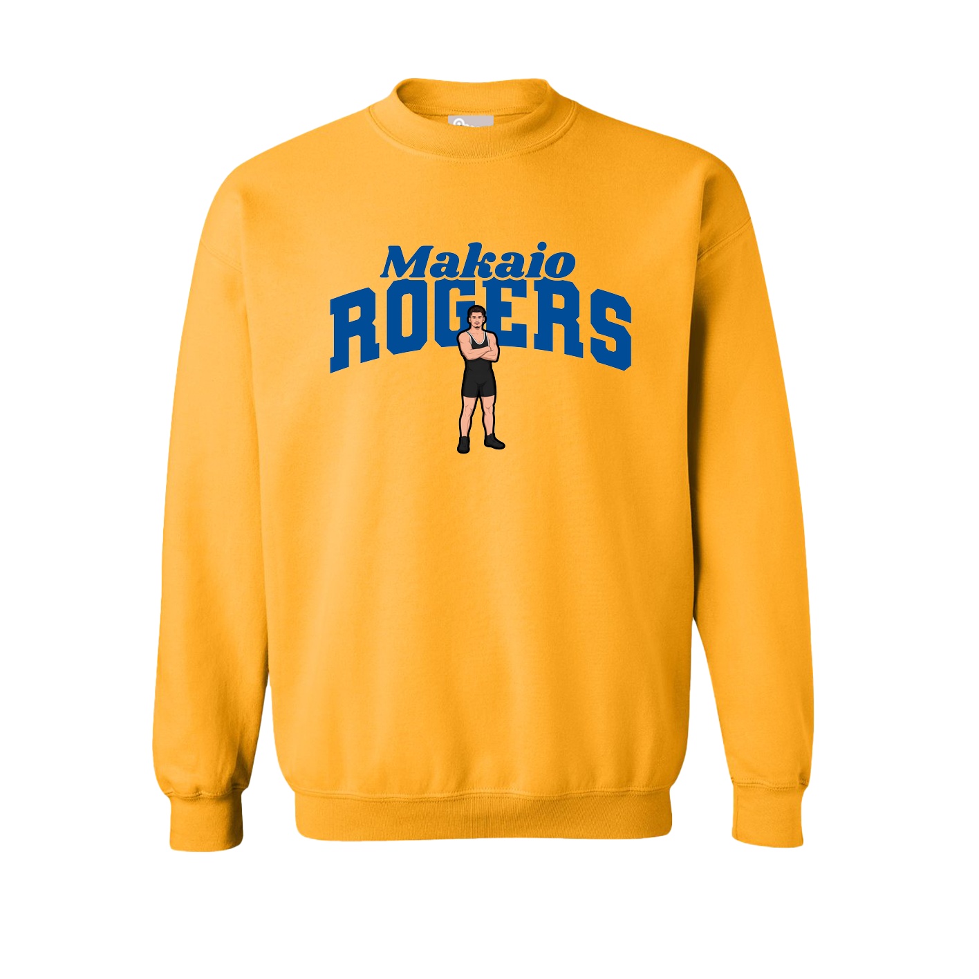 Fleece Crew — Signature Arch in Gold