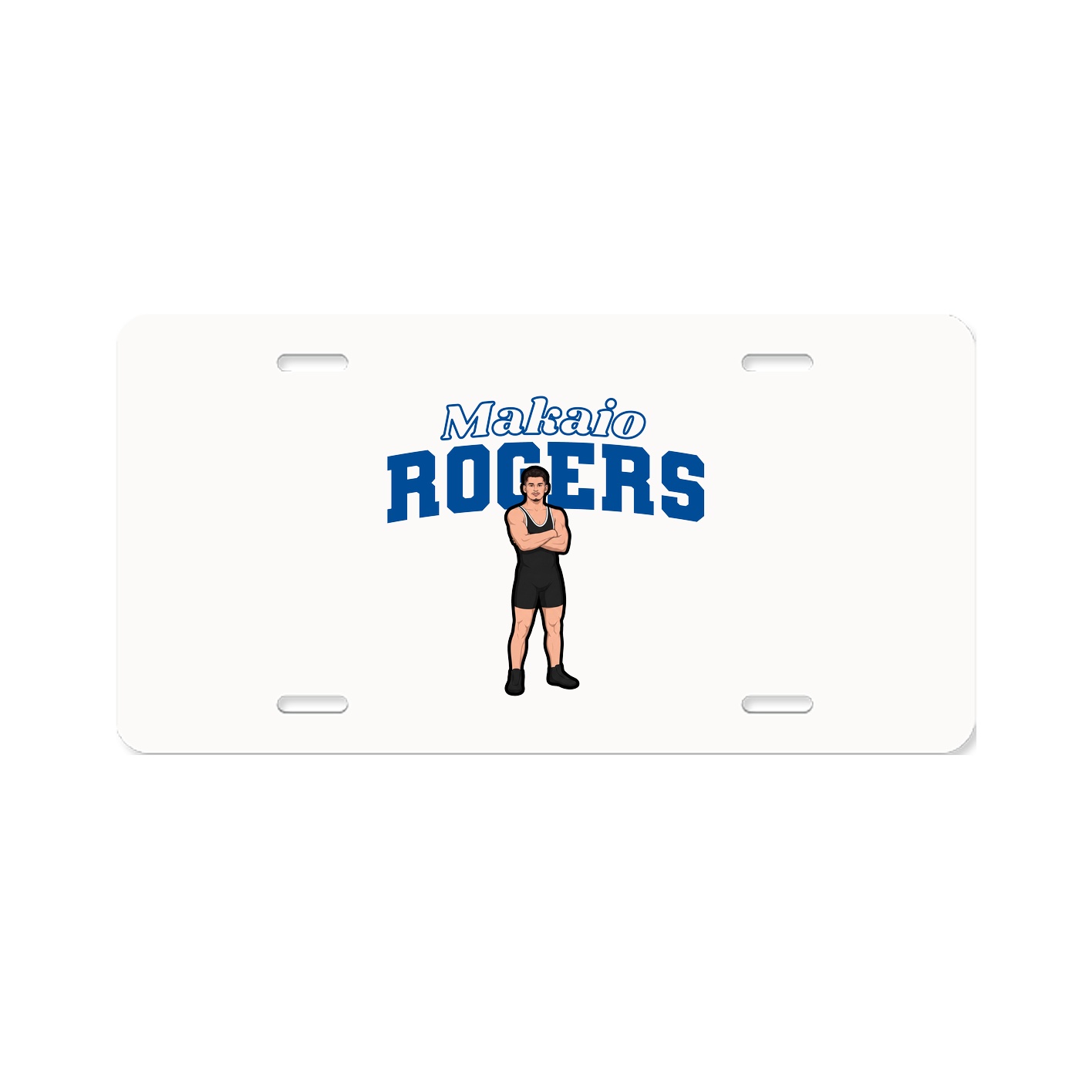 License Plate — Name Arch in Classic