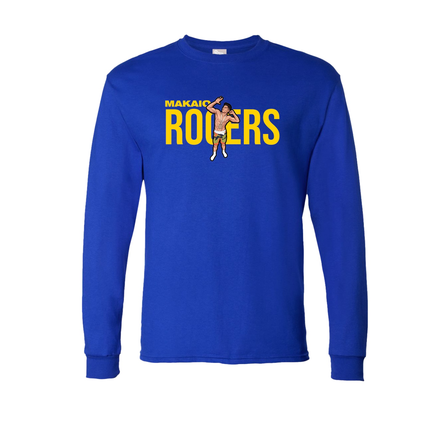 Long Sleeve Tee — Player Name in Royal
