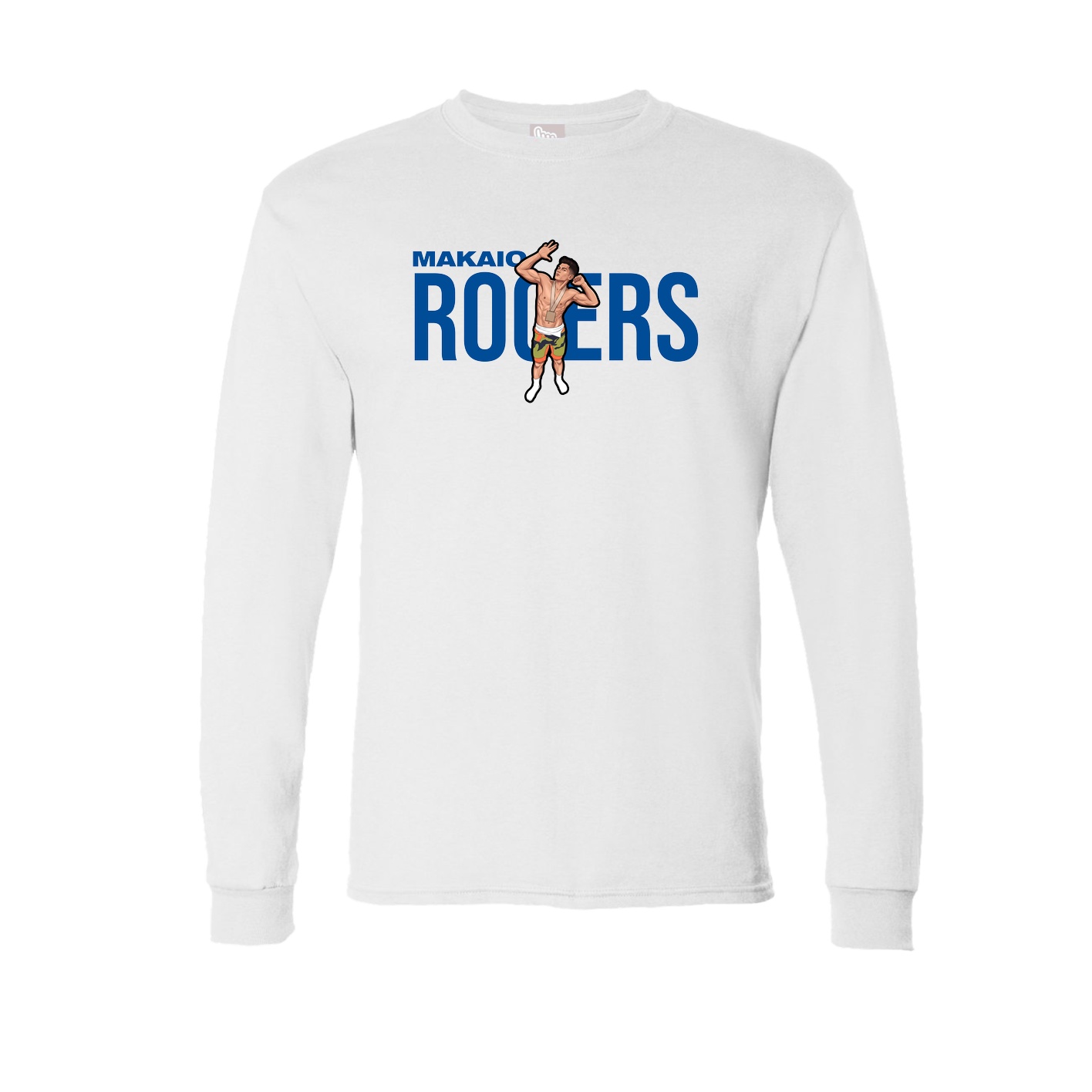 Long Sleeve Tee — Player Name in White