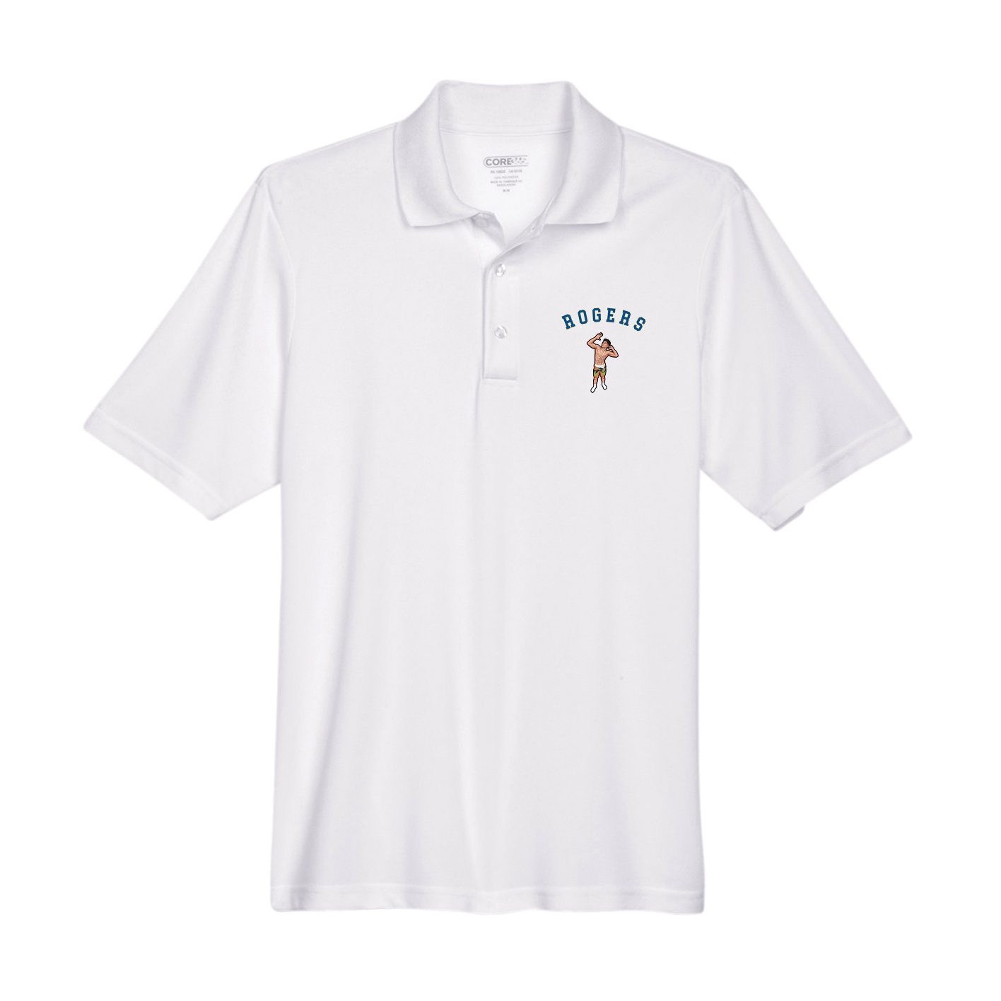 Performance Polo — Shirsey Arch in White