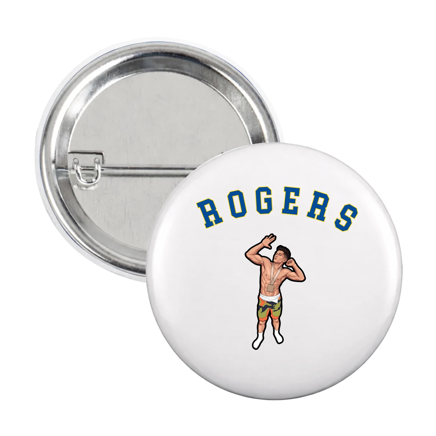 Game Day Button — Shirsey Arch in White