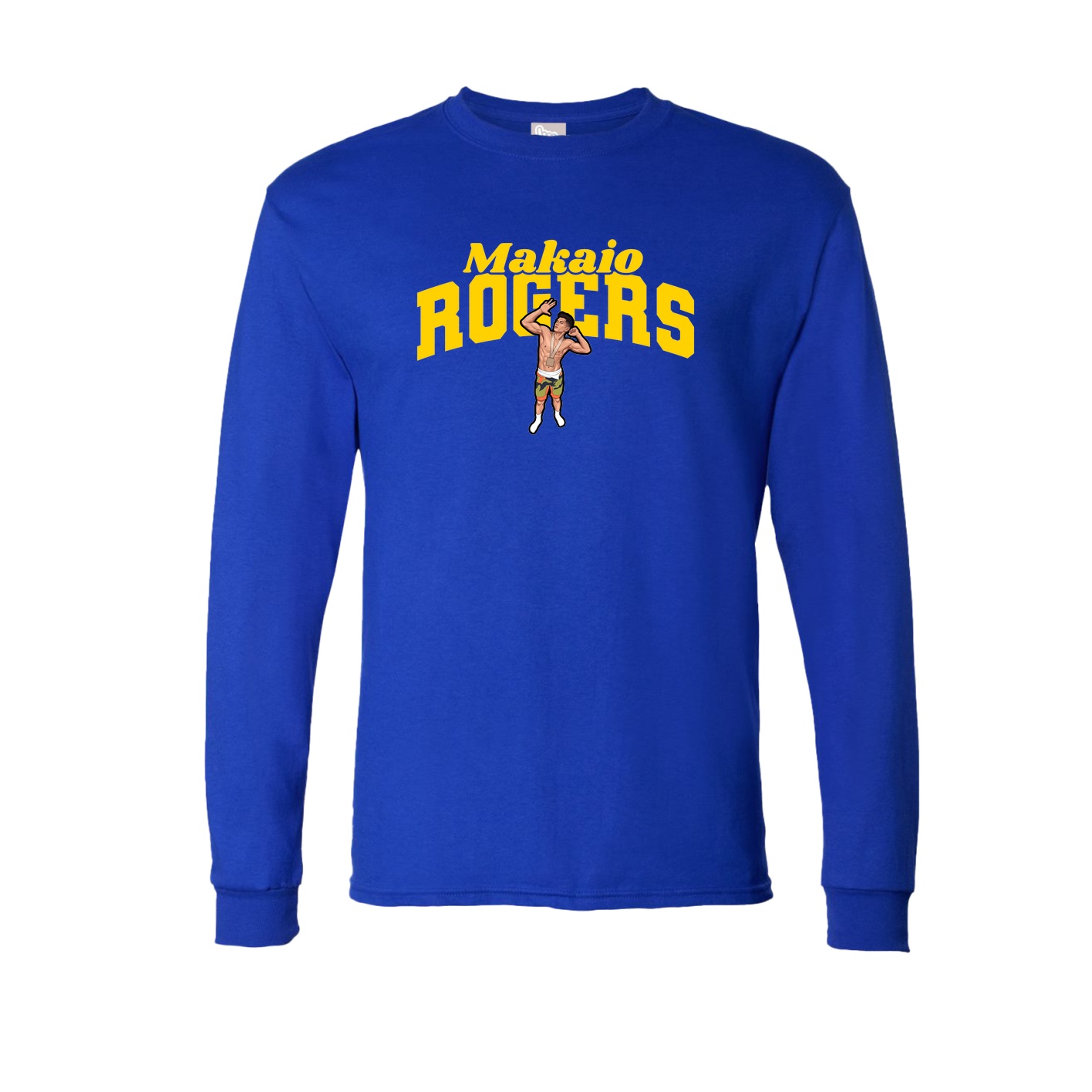 Long Sleeve Tee — Signature Arch in Royal