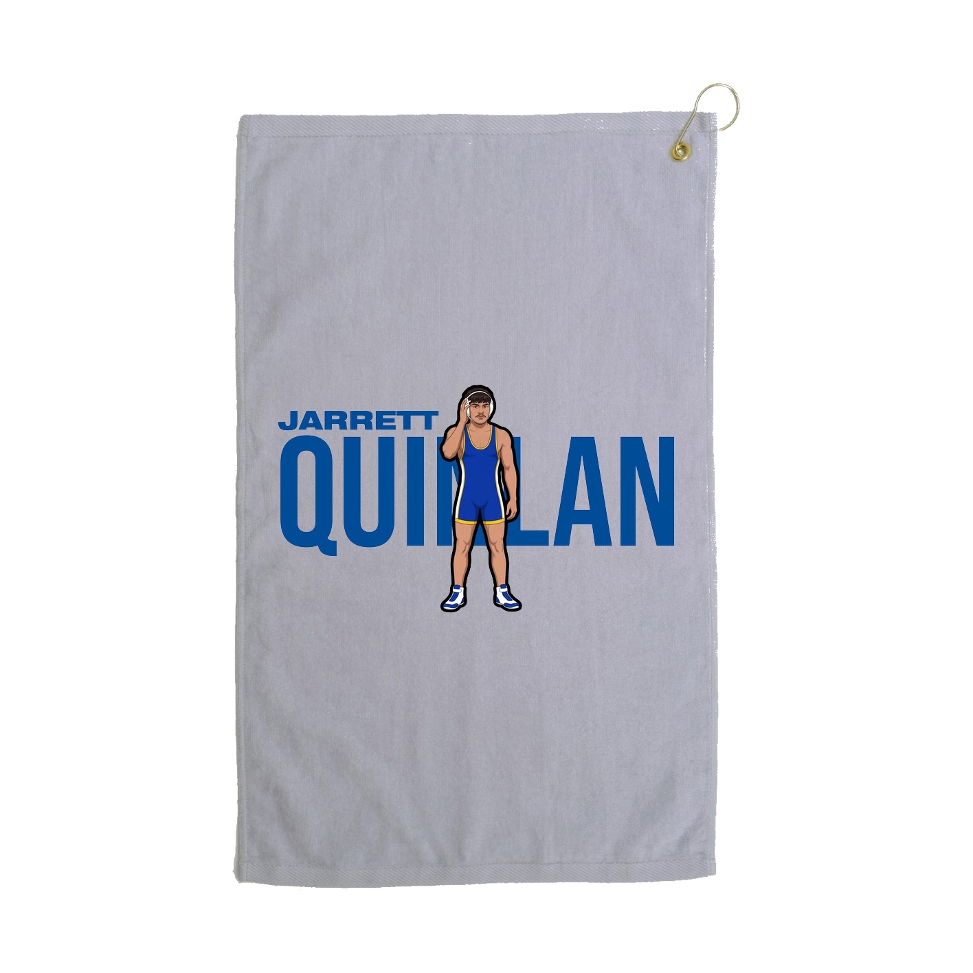 Golf Towel — Player Name in Grey
