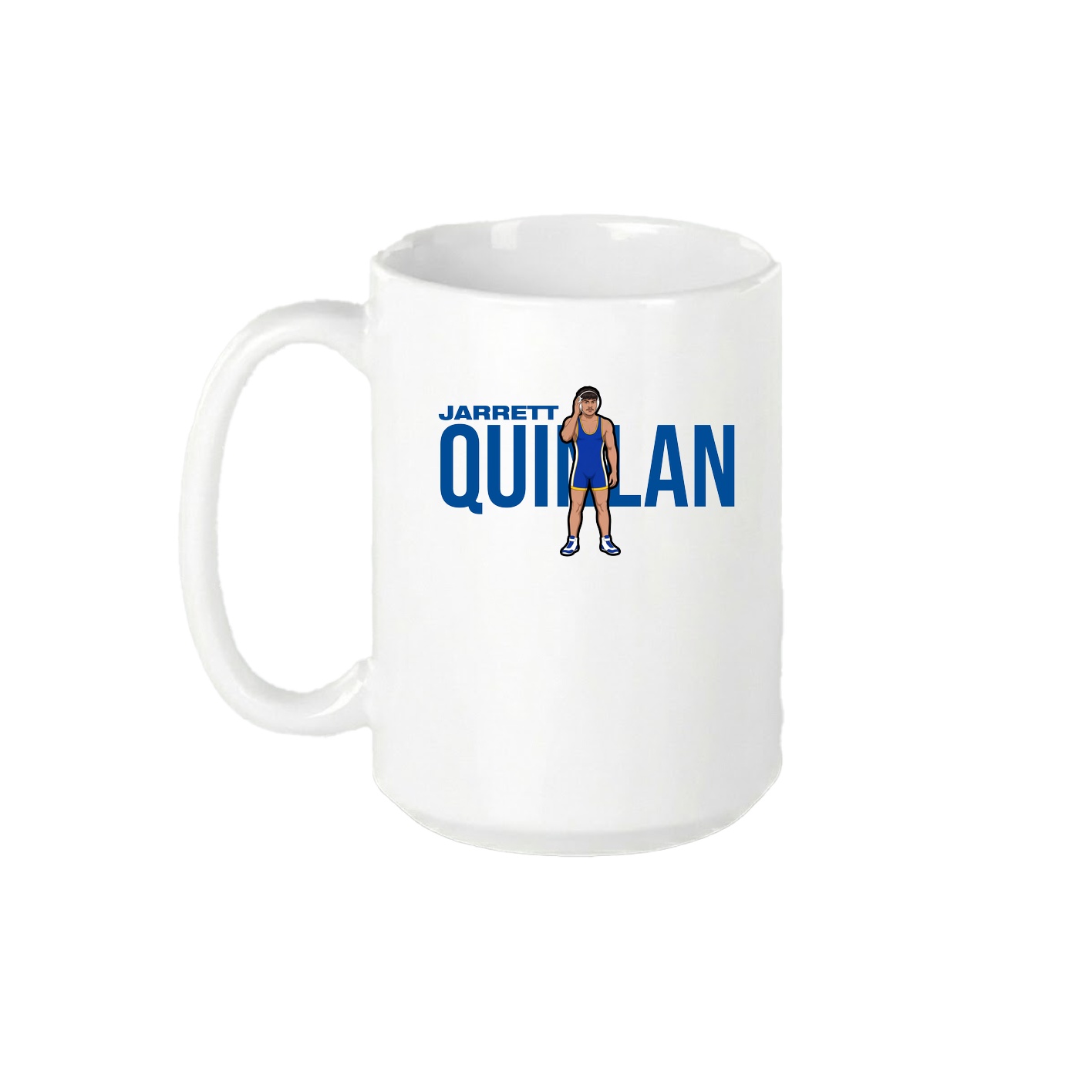 15oz Coffee Mug — Player Name in White