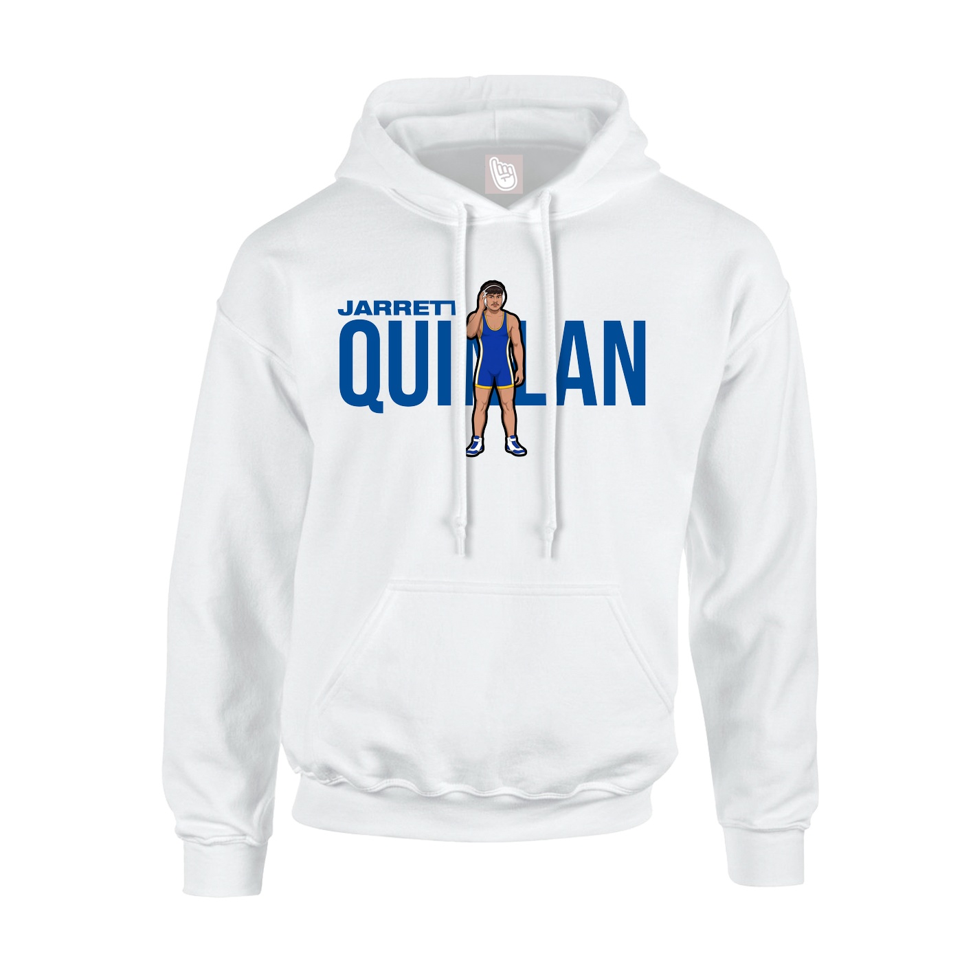 Youth Hoodie — Player Name in White