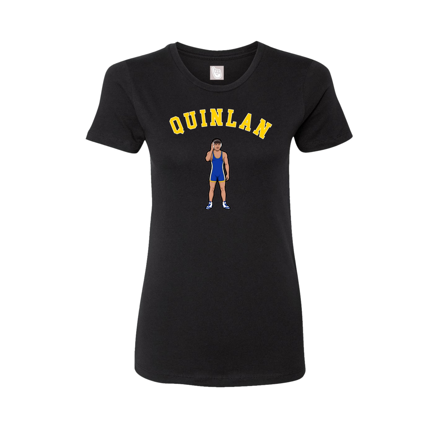 Fitted Women's Tee — Shirsey Arch in Black