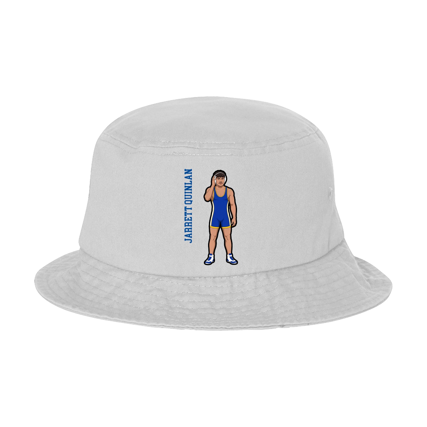 Bucket Cap — Name Vertical in White