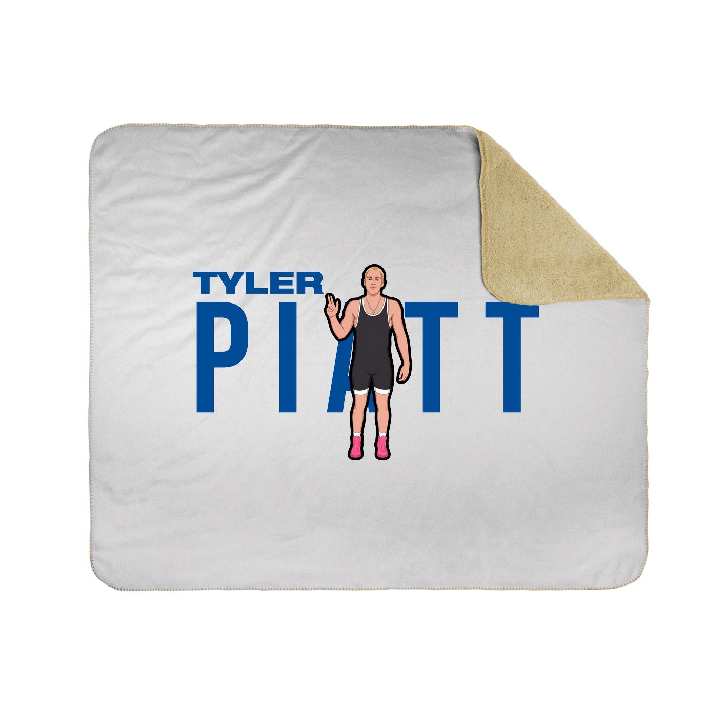 Throw Blanket — Player Name in White