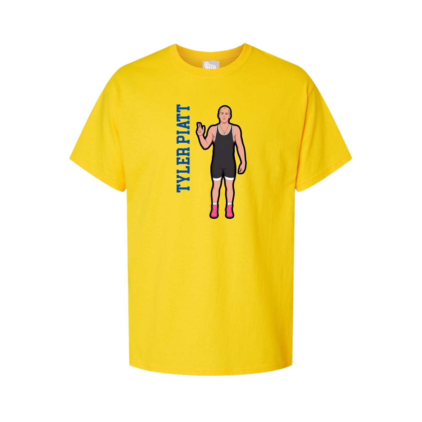 Tee — Name Vertical in Gold