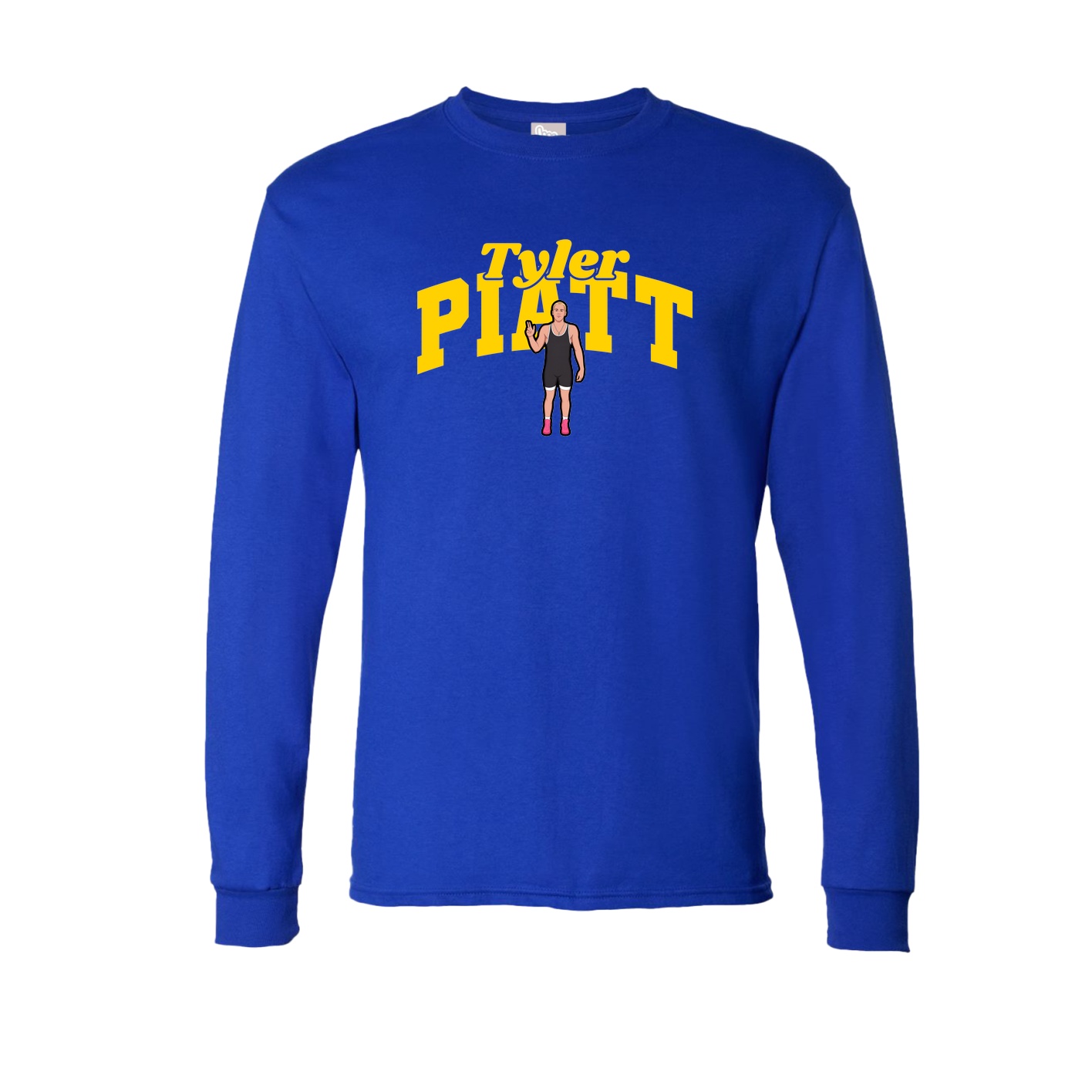 Long Sleeve Tee — Signature Arch in Royal