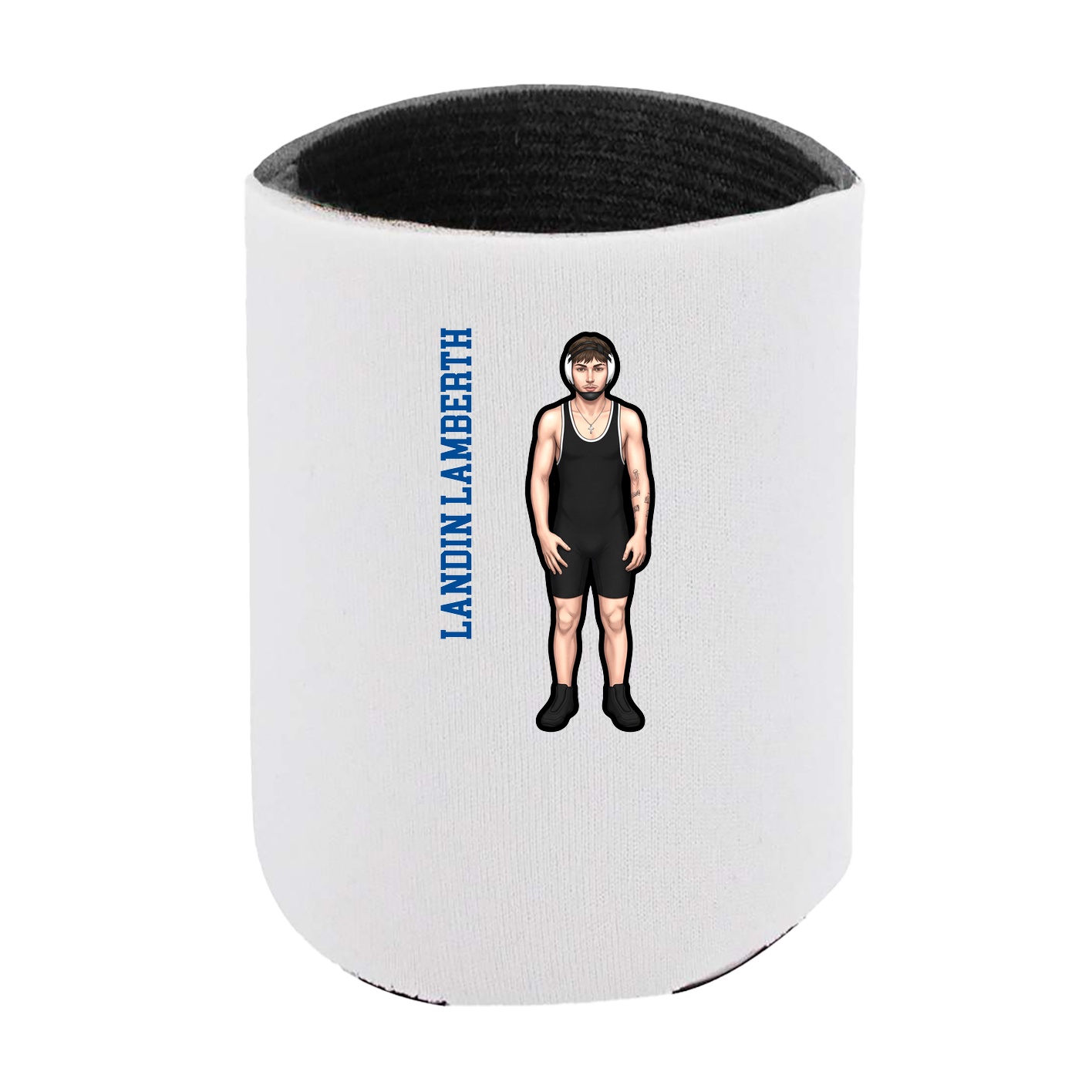 Can Holder — Name Vertical in White