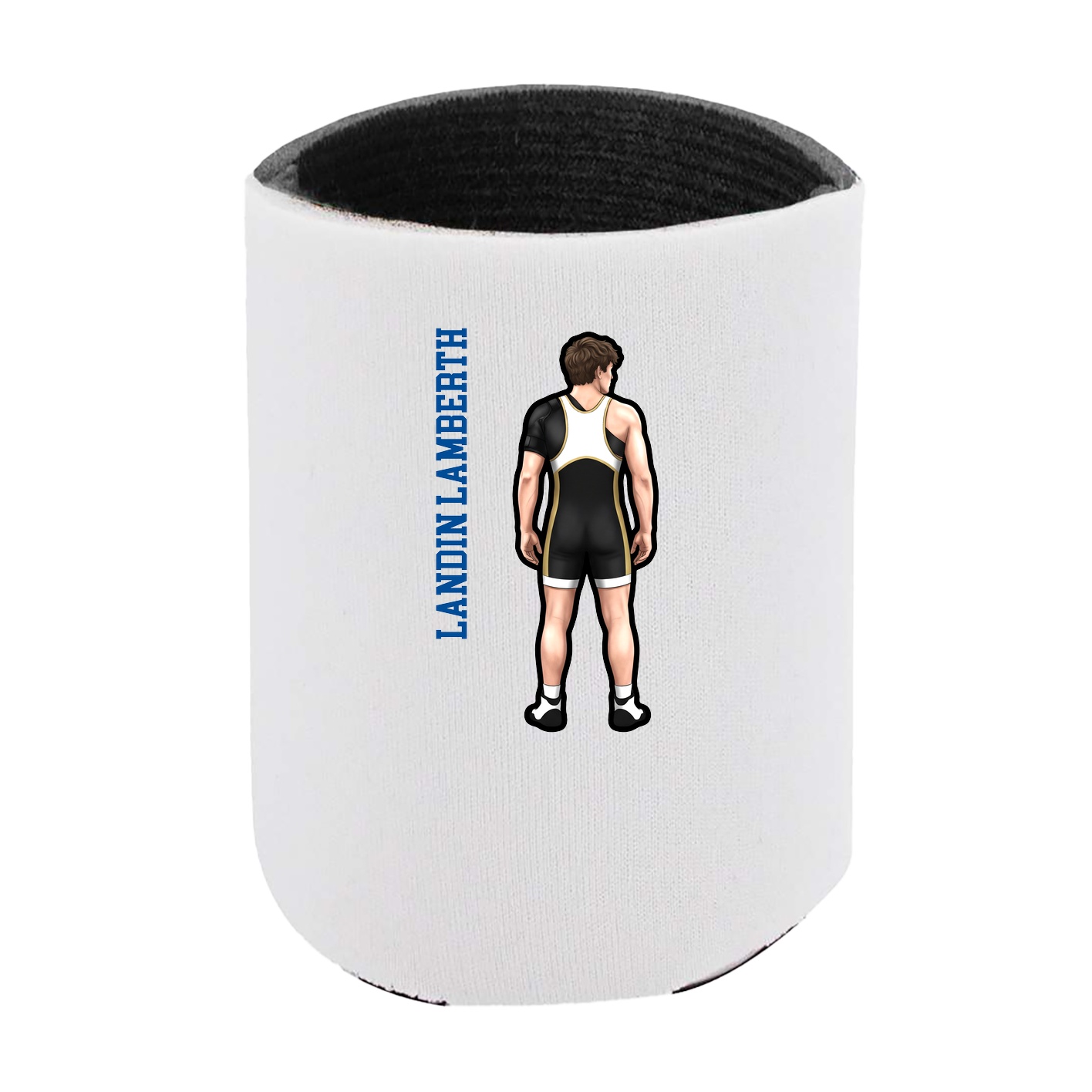 Can Holder — Name Vertical in White