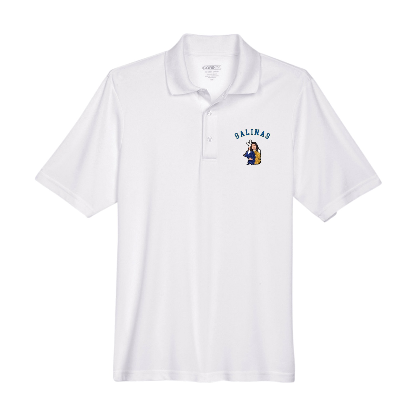 Performance Polo — Shirsey Arch in White