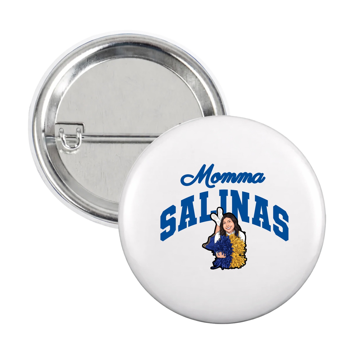 Game Day Button — Mothers Day Arch in White