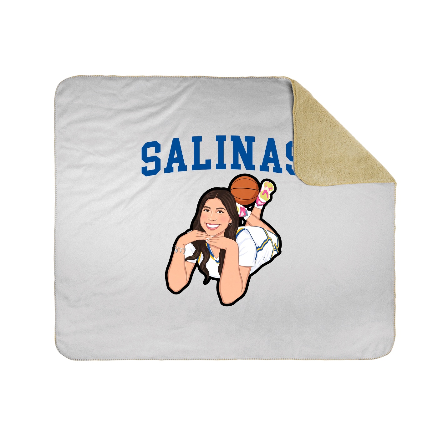 Throw Blanket — Shirsey in White