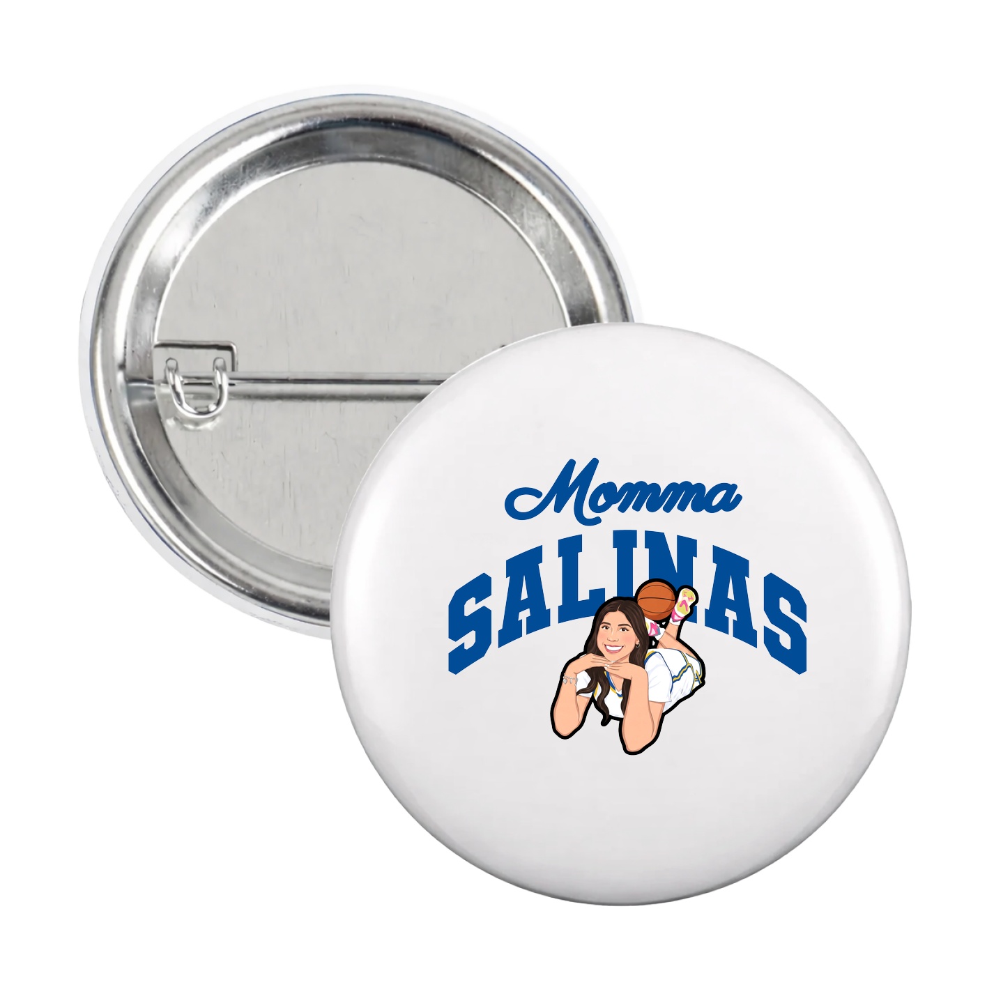 Game Day Button — Mothers Day Arch in White