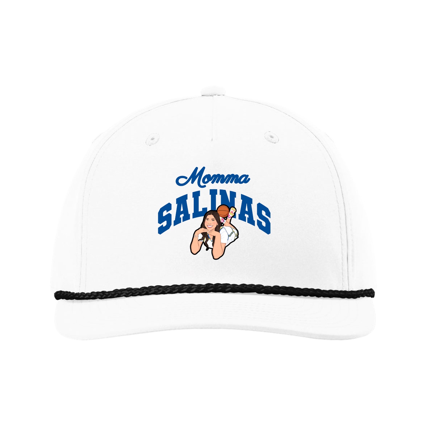 Five-Panel Classic Rope Cap — Mothers Day Arch in White