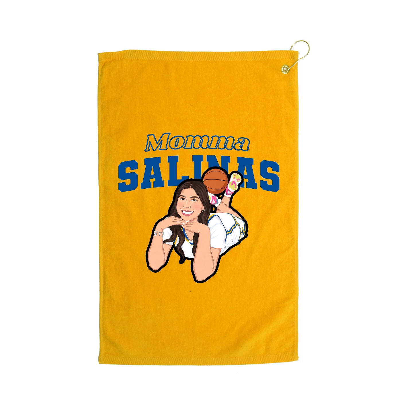 Golf Towel — Mothers Day Block in Gold