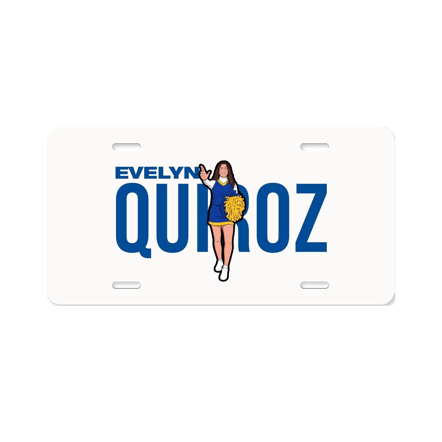 License Plate — Player Name in Classic