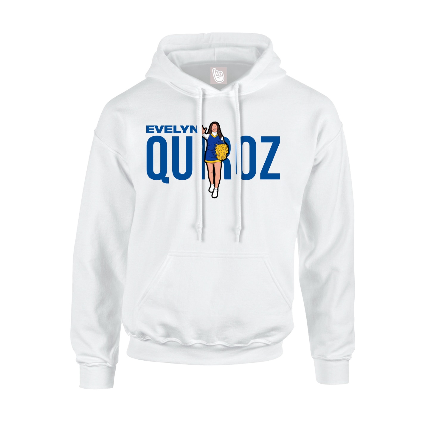 Youth Hoodie — Player Name in White