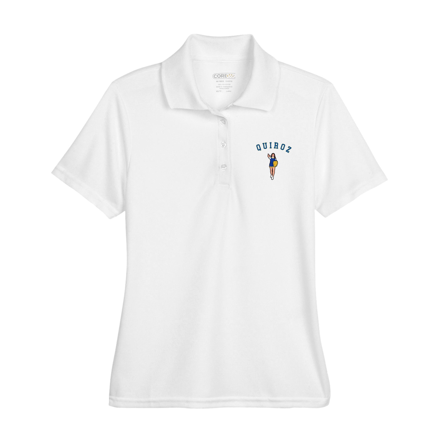 Womens Performance Polo — Shirsey Arch in White