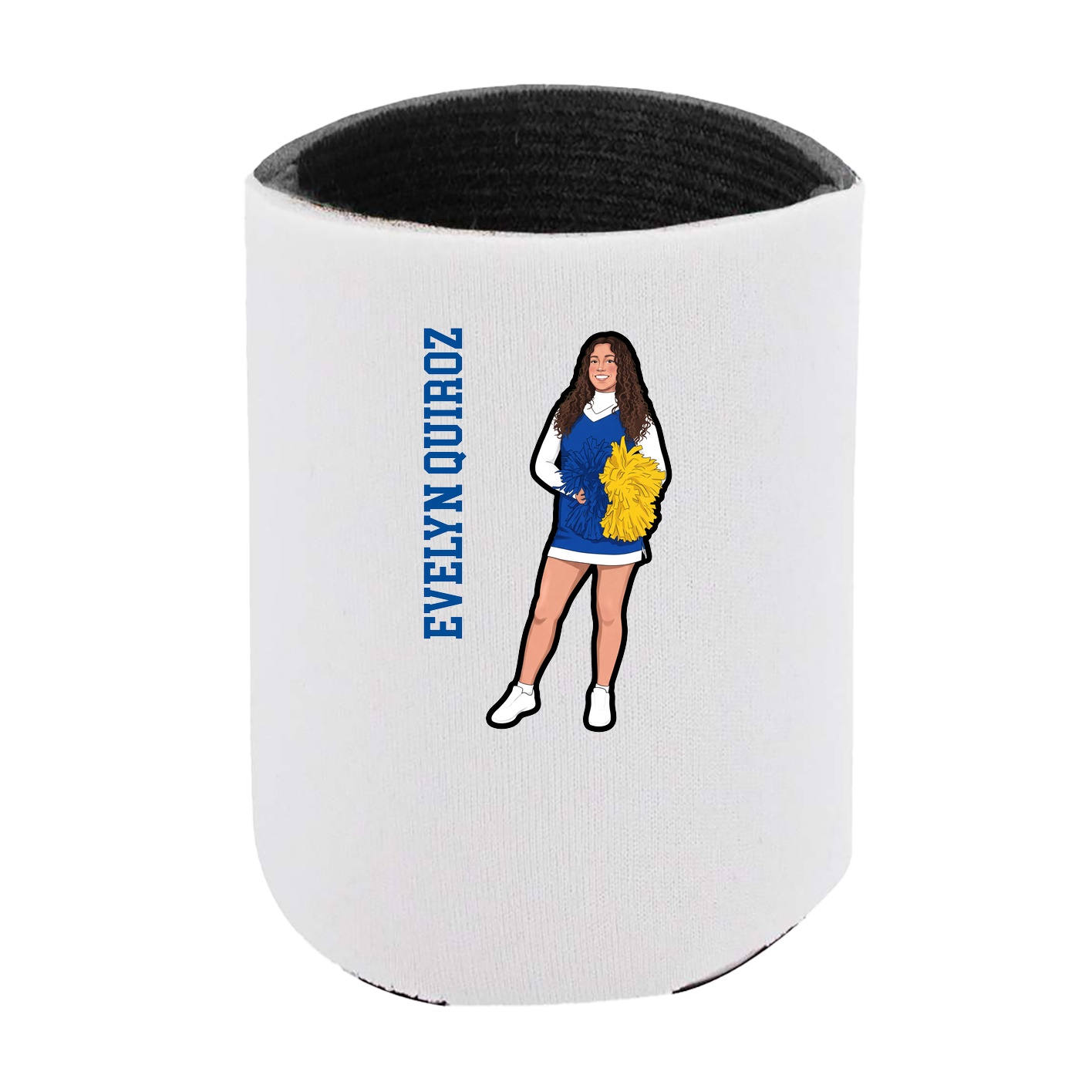 Can Holder — Name Vertical in White