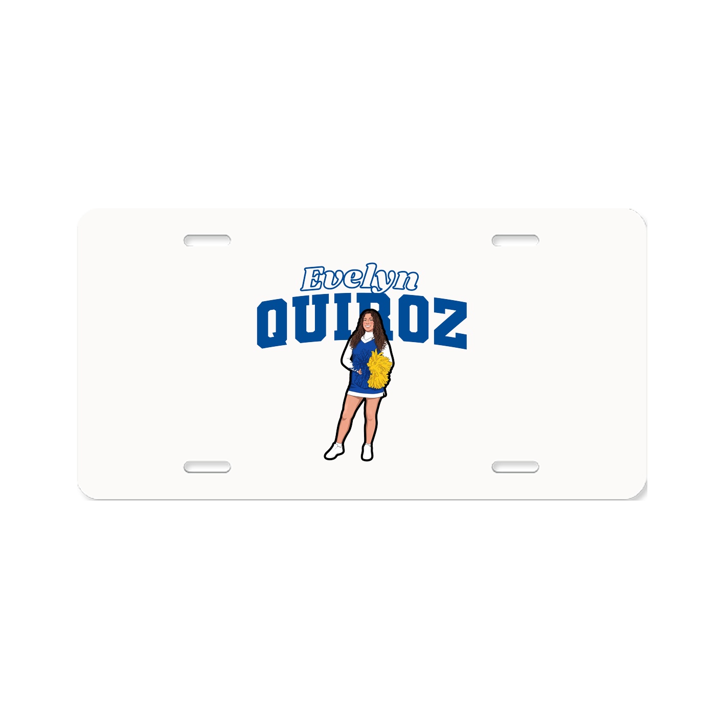 License Plate — Name Arch in Classic