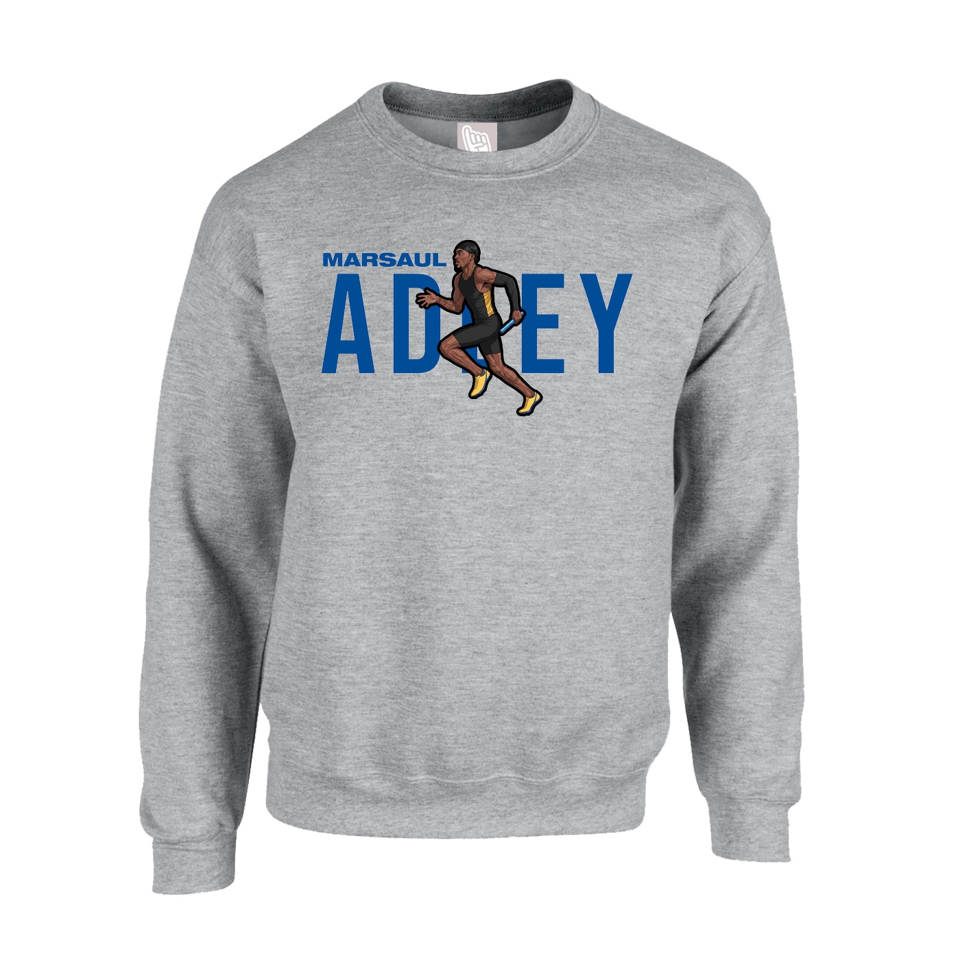 Fleece Crew — Player Name in Grey