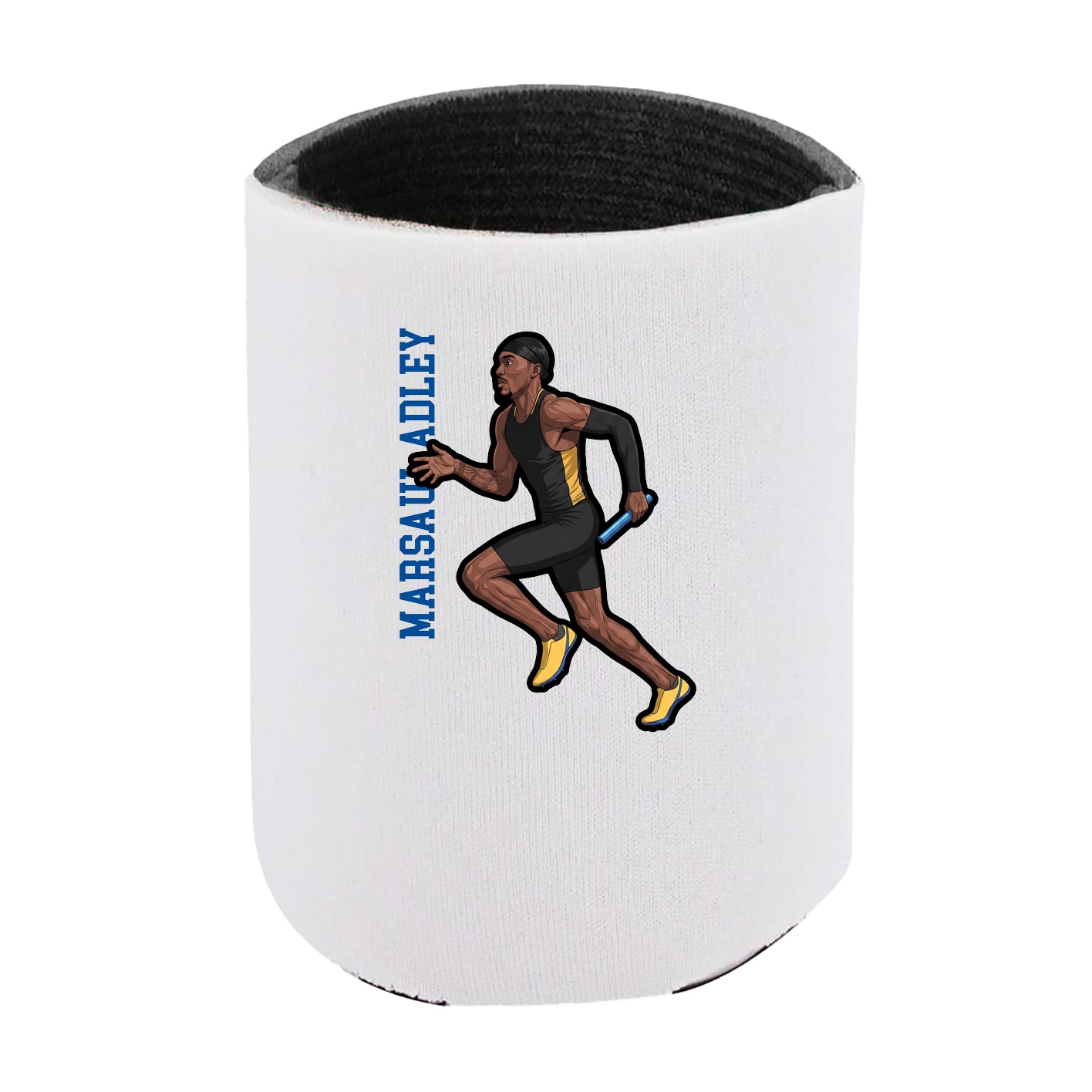 Can Holder — Name Vertical in White