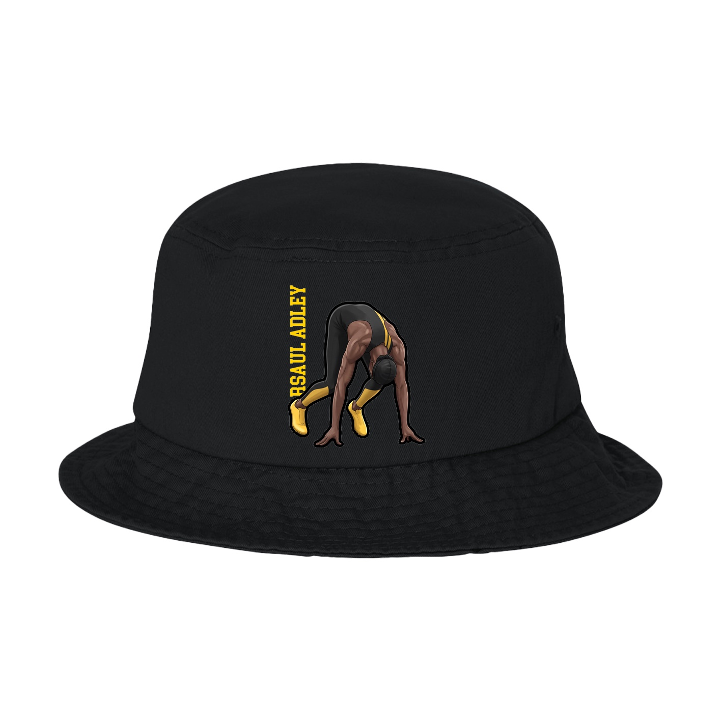 Bucket Cap — Name Vertical in Black