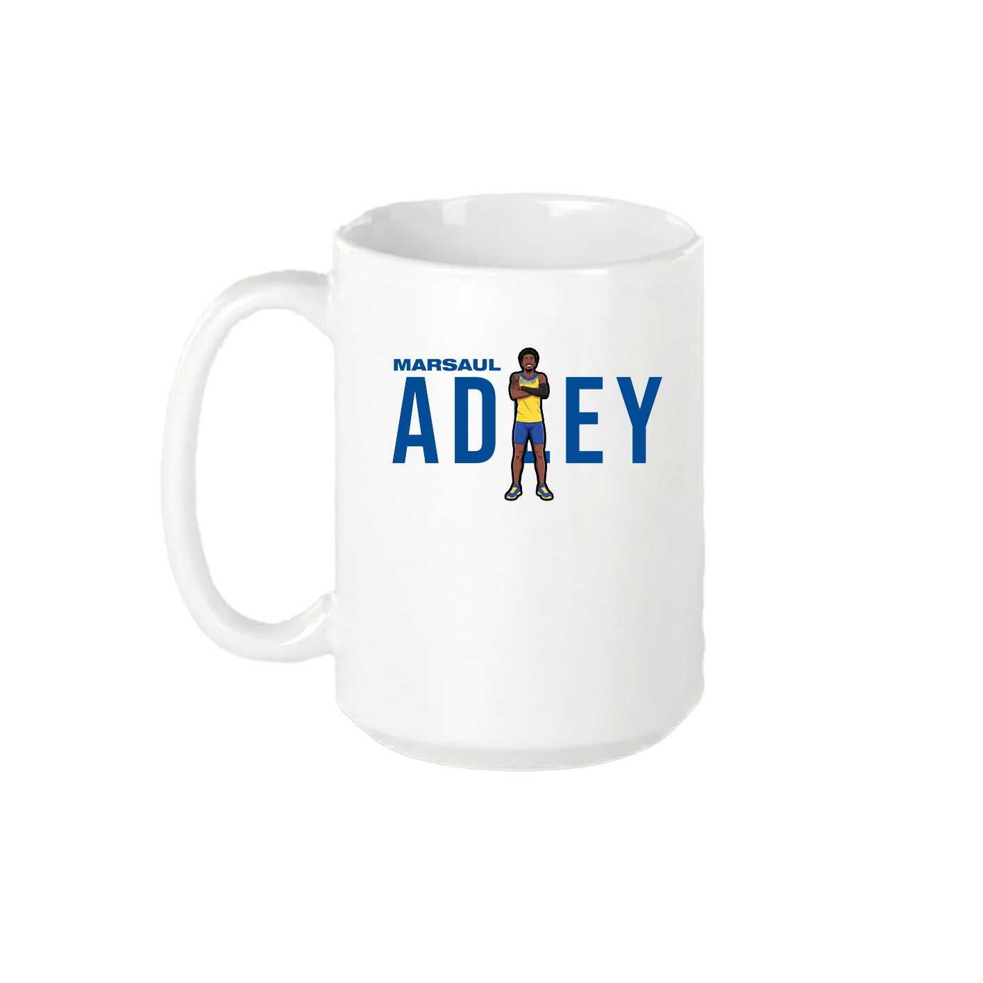 15oz Coffee Mug — Player Name in White