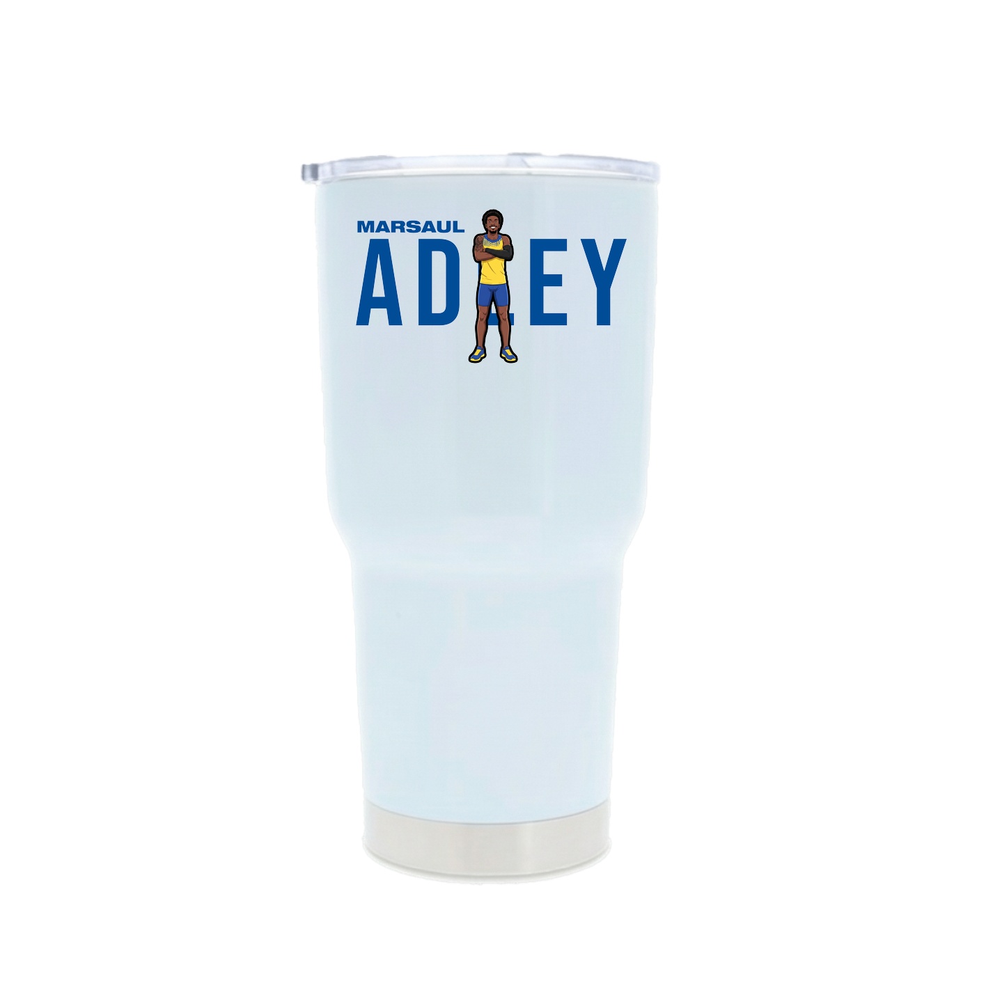 30oz Stainless Steel Tumbler — Player Name in White