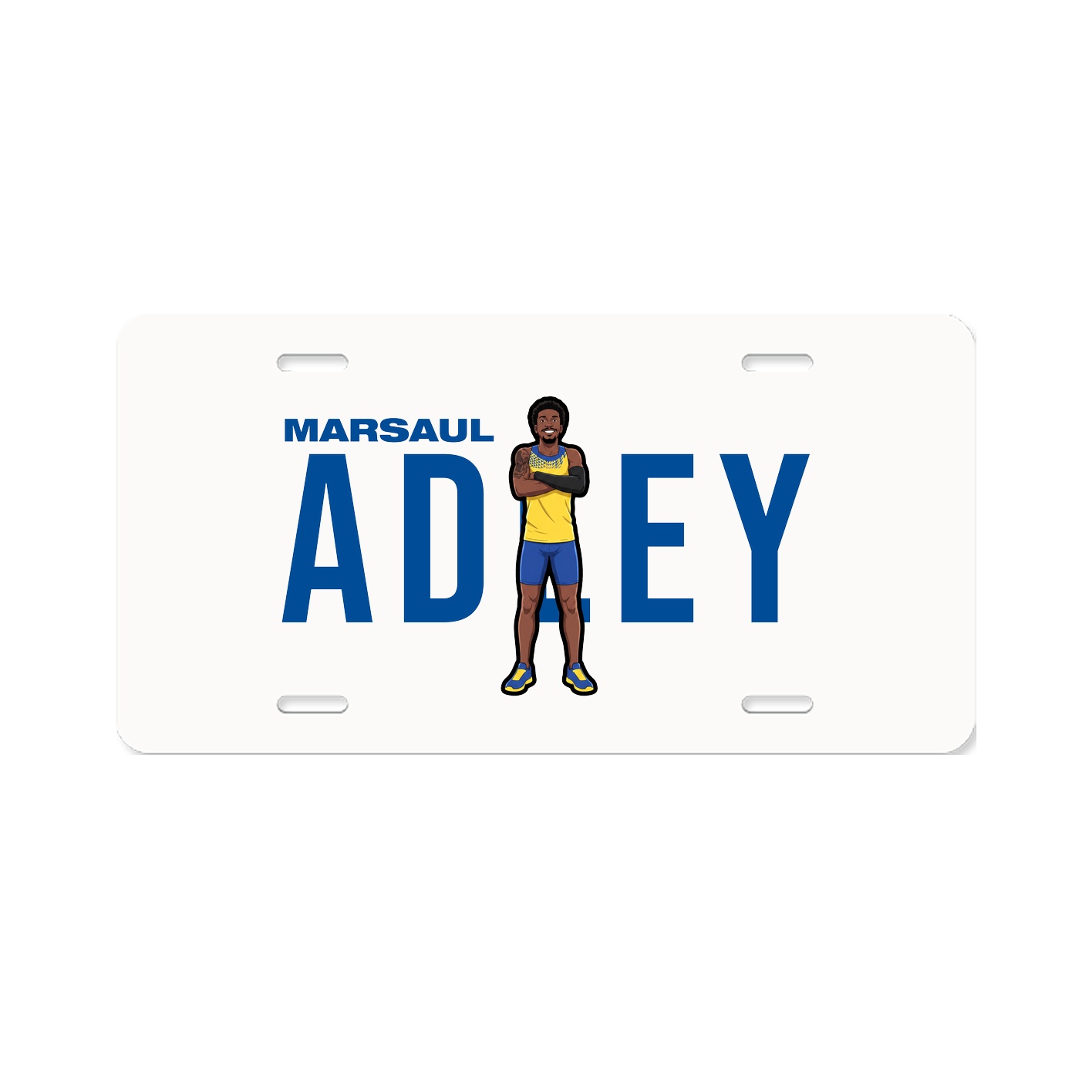 License Plate — Player Name in Classic