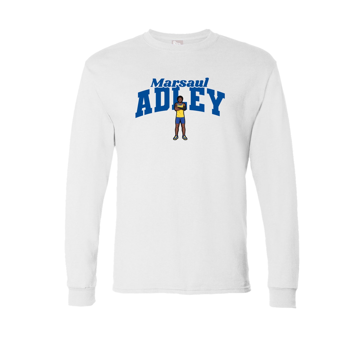 Long Sleeve Tee — Signature Arch in White