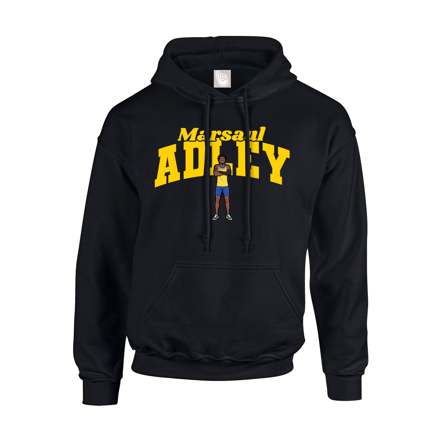 Youth Hoodie — Signature Arch in Black