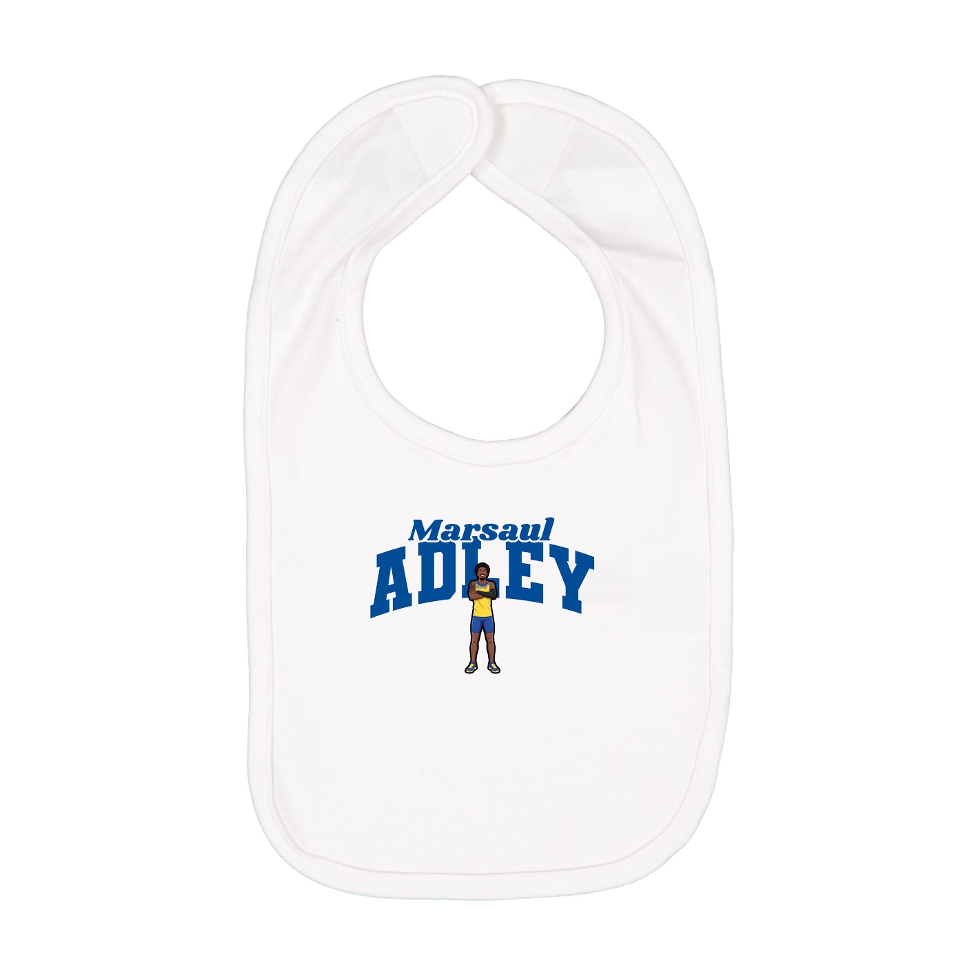 Infant Bib — Signature Arch in White