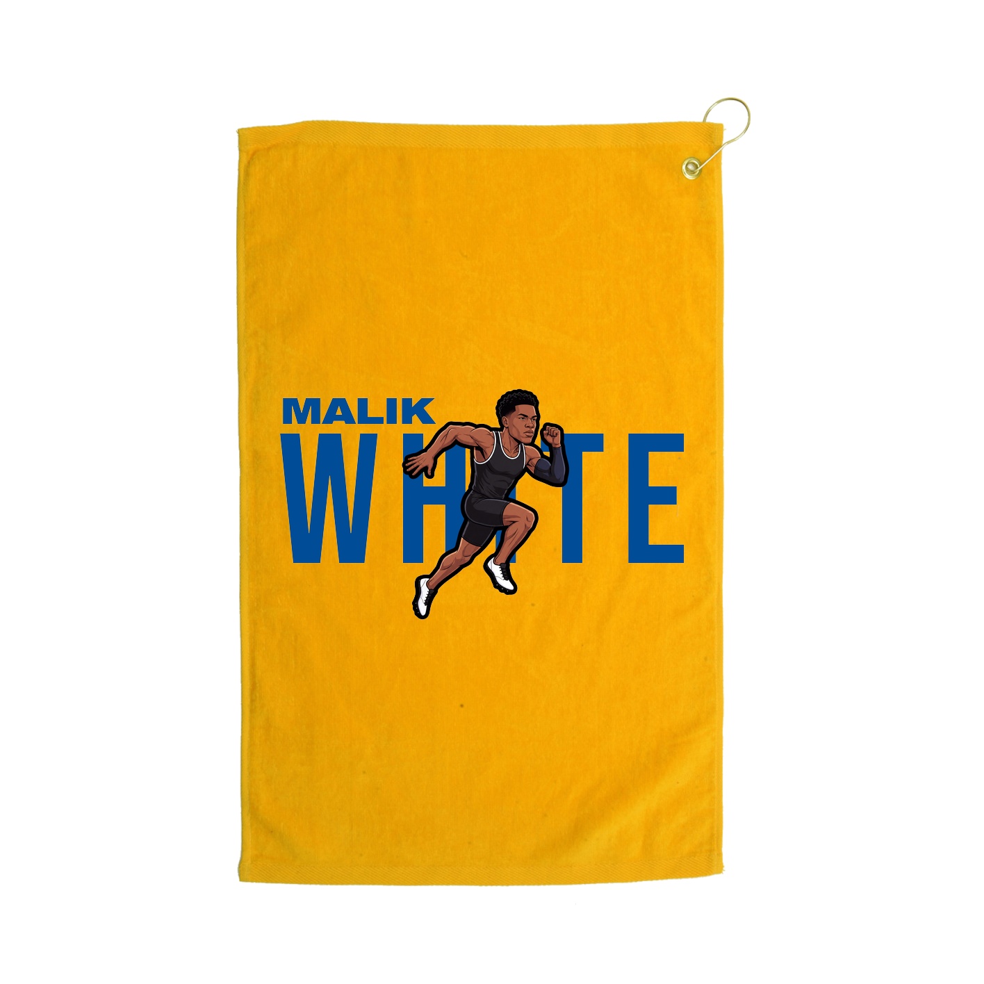 Golf Towel — Player Name in Gold